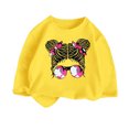 thumbnail image 1 of Girls' Fashionable Printed Loose Casual Round Neck T Shirt 6-8 Years, 1 of 3