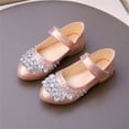 thumbnail image 1 of Girls' Fashionable Rhinestone Sandals, Children'S Closed Toe Sandals, Comfortable And Elegant Summer Princess Dance Sandals, 1 of 9