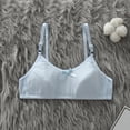 thumbnail image 1 of Girls First Bra Training Bralette 8-14 Years | 100% Cotton Wireless Breathable Teen Bra | Adjustable Comfy Everyday & Sleep Bralette for Girls | Light Blue,Size 12-13T, 1 of 7