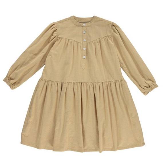 Girls Flannel Tiered Dress