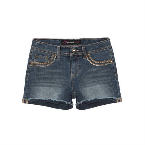 Girls' Flap Back Pocket Denim Shorts