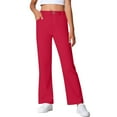 thumbnail image 1 of Girls Flare Dress Pants Kids School Uniform Bell Bottoms with Elastic Waist for Teens Size 5-16 Years, 1 of 7