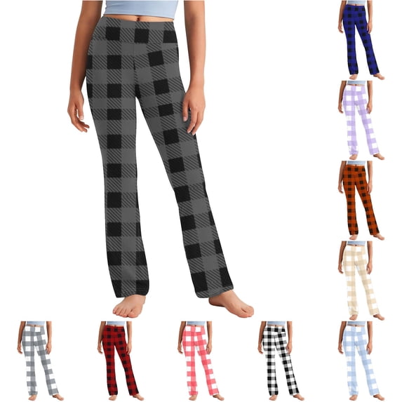Girls Flare Leg Pants for Everyday Wear Fashion - Comfortable Soft Stretch Trousers with Elastic Waistband for School Playground and Casual Outings