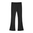 thumbnail image 1 of Girls Flare Leggings Bell Bottoms Casual Cotton Long Pant High Waist Tights Yoga Clothes, 1 of 5