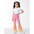 thumbnail image 1 of Girls Flare Pants, AI Digital Print Bell Bottoms,All-Season Sizes 3-13Y, 1 of 6