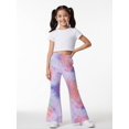 thumbnail image 1 of Girls Flare Pants, AI Digital Print Bell Bottoms,All-Season Sizes 3-13Y, 1 of 6