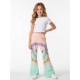 thumbnail image 1 of Girls Flare Pants, AI Digital Print Bell Bottoms,All-Season Sizes 3-13Y, 1 of 6