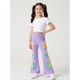 thumbnail image 1 of Girls Flare Pants, AI Digital Print Bell Bottoms,All-Season Sizes 3-13Y, 1 of 6