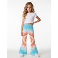 thumbnail image 1 of Girls Flare Pants, AI Digital Print Bell Bottoms,All-Season Sizes 3-13Y, 1 of 6