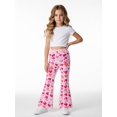 thumbnail image 1 of Girls Flare Pants, AI Digital Print Bell Bottoms,All-Season Sizes 3-13Y, 1 of 6