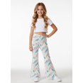 thumbnail image 1 of Girls Flare Pants, Girls Flared Bell Bottom Pants, Wide Leg Casual Trousers for Girls Ages 3-13Y, Comfortable All Season Girls Pants, 1 of 6