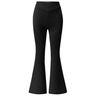 Girls Flare Pants for School Uniforms, Dressy Bottom Uniform Pants Size 5-14Y, Formal Trousers(Size:11-12 Years)