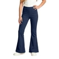 thumbnail image 1 of Girls Flare Sweatpants Casual Solid Elastic Waist Pants Loose Fit Long Leg Lounge Walking Trousers, 1 of 4