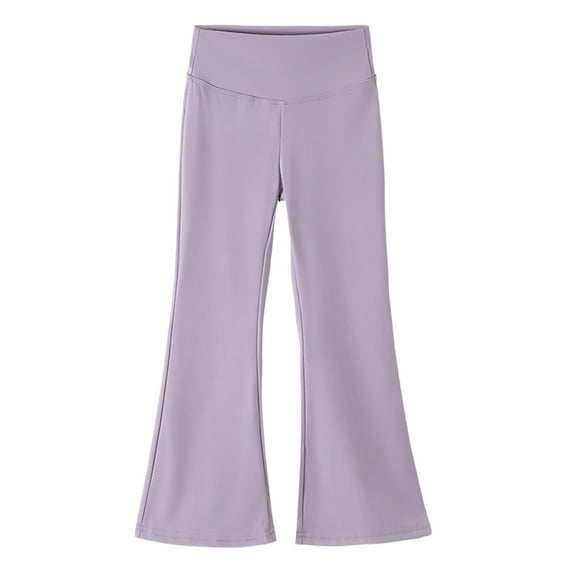 Girls Flared Pants Casual Loose Dance Elastic High Waist Bell Bottom Leggings Kids Lightweight Fall Winter Yoga Activewear