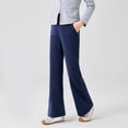 thumbnail image 1 of Girls Flared Pants Joggers Casual Bootcut Trousers For Kids Fall Everyday Wear Soft Stretchy Comfortable Outfit, 1 of 3