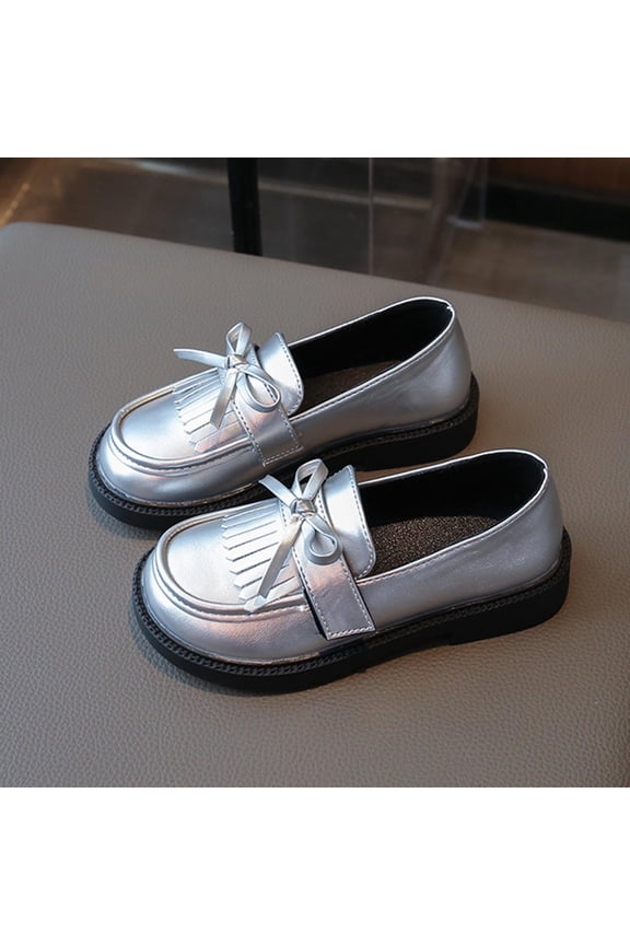 Girls Flat Sandal Glitter Mary Jane Princess Shoes Sequin Party Wedding Shoes Toddlers Kids Ballet Dress Shoes Birthday Prom Cosplay Dance Shoes Silver 13 M