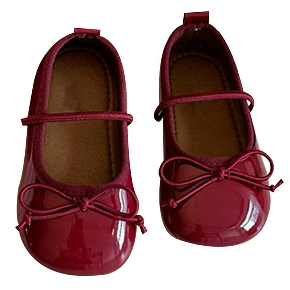 Toddler Girls Flat Shoes Soft Sole Slip On Casual Shoes Lightweight Breathable for Kids Size 2-2.5T