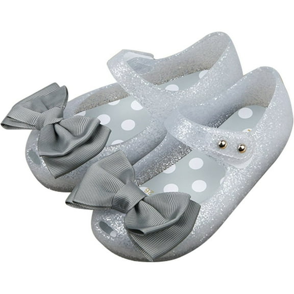 Girls Flats Princess Jelly Sandals,Jelly mary jane party shoes for toddler girls