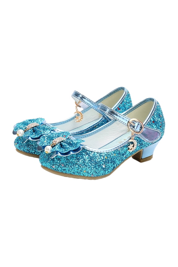Girls Flats Sparkle Party Mary Jane Princess Dress Shoes Wedding Party Flower Shoes (Toddler/Little Kid/Big Kid)