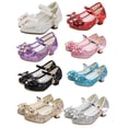 thumbnail image 1 of Girls Flats Sparkle Party Mary Jane Princess Dress Shoes Wedding Party Flower Shoes for Toddler/Little Kid/Big Kid, 1 of 9