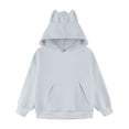 thumbnail image 1 of Girls Fleece Hoodies with Cute Ears Teen Girls Causal Oversized Sweatshirt for Toddler Kids Fall Winter Cute Pullover Tops, 1 of 8