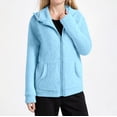 thumbnail image 1 of Girls Fleece Jacket Long Sleeve Zip Up Sweatshirt with Pocket Warm Hooded Coat Winter Clothes Girls Clothes Size 5-6 Years, 1 of 4