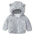 thumbnail image 1 of Girls Fleece Jacket Zip Up Outerwear Warm Fuzzy Fall Winter Coat with Pocket for Kid Ages 5-14 Kids Fall Clothes Coats for Girls Toddlers, 1 of 4