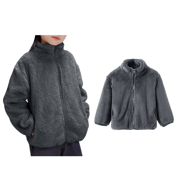 Girls Jackets Winter Coat Zipper Lightweight Long Sleeve Thick Warm Outerwear 3-4 Years Winter Coat Girl