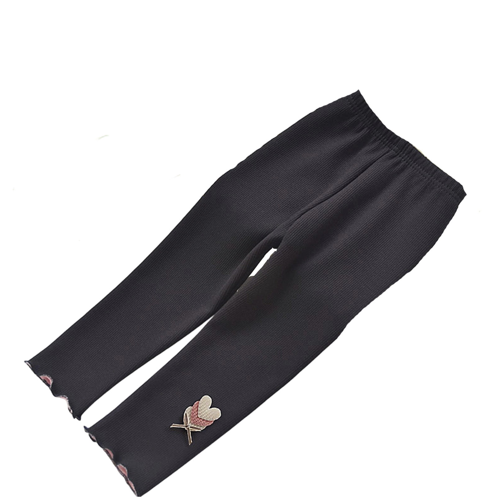 Girls Fleece Leggings Girl's Fleece Lined Leggings Youth High Waist ...