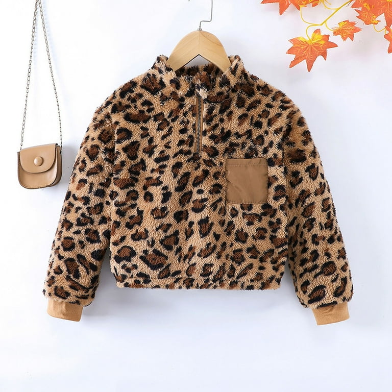 Cheetah sherpa jacket sale