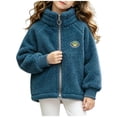 thumbnail image 1 of Girls Fleece Lined Full-Zip Jacket Winter Plush Warm Coats Soft & Cozy Stand-Collar Coat Long Sleeve Soft Outerwear with Pockets 1-12Y, 1 of 8