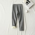 thumbnail image 1 of Girls Fleece Lined Leggings Kids Winter Warm Leggings Thick Thermal Tights Pants, 1 of 2