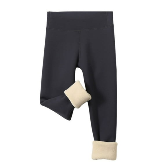 Girls Fleece Lined Leggings Kids Winter Warm Velvet Leggings Thick Thermal Tights Stretch Workout Yoga Pants 3-11 Years