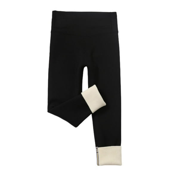 Girls Fleece Lined Leggings Kids Winter Warm Velvet Leggings Thick Thermal Tights Stretch Workout Yoga Pants 3-11 Years