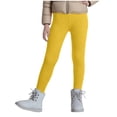 thumbnail image 1 of Girls Fleece Lined Leggings Thick Winter Warm Pants for Kids Teen Girl Thermal Tights Preppy Clothes for 3-13 Years, 1 of 7