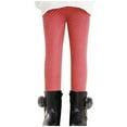 thumbnail image 1 of Girls Fleece Lined Leggings Toddler Kids Winter Warm Cute Thermal Tights Printed Full Length Pants Cold Days (4T, Pink 01), 1 of 6