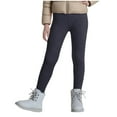 thumbnail image 1 of Girls Fleece Lined Leggings Winter Warm Thick Thermal Pants Girls Tights Boys Casual Trousers Dark Gray 3Y, 1 of 9