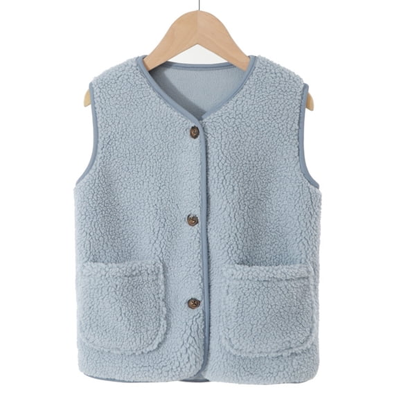 Kids Vest Sleeveless Jacket Outerwear Jackets & Vests Winter Vest Little Girls Clothes 5-6Years