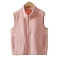 thumbnail image 1 of Girls Fleece Vest ed Sleeveless Jacket Outerwear Jackets & Vests Winter Clothes Girls Vest 8-9 Years, 1 of 6