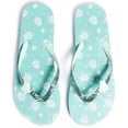 thumbnail image 1 of Girls Flip Flop Sandals - Little/Big Kids Animal Fruit Print, Easy-On Slide Thong Summer Beach Water Shoes, 1 of 6