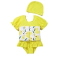 thumbnail image 1 of Girls Floater Swimsuit Dress Style Bathing Suit For Toddler Summer Pool Beach Water Play Training Outfit With Buoyancy Aid, 1 of 5