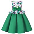 thumbnail image 1 of Girls Floral Dress Bowknot Sleeveless Princess Gown Sizes 2-10, 1 of 6