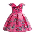 thumbnail image 1 of Girls Floral Dress Toddler Formal Wedding Pageant Dress 2-9Y, 1 of 7