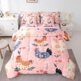 thumbnail image 1 of Erosebridal 7Pcs Farmhouse Chicken Twin Bedding Sets,Cartoon Animal Rooster Bedding Comforter Set,Chic Floral Flowers Bedding Set, 1 of 5