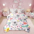 thumbnail image 1 of Floral Koala Comforter Set Full Size 7 Piece Bed in A Bag Kawaii Koala Family Bedding Set Teens Animal Quilt Super Soft All Season for Bedroom, 1 of 5