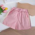 thumbnail image 1 of Girls Floral Lace Trim Shorts Casual Summer Short Pants Plus Size High Waist Drawstring Dressy Trousers Trendy Beach, 1 of 7