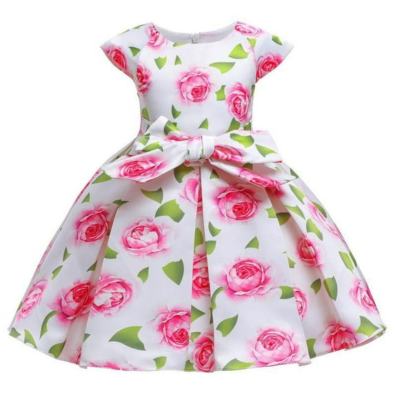 Girls Floral Party Dress Wedding Birthday Pageant Party Costumes