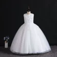thumbnail image 1 of Girls' Floral Tulle Princess Dress - Sleeveless Tutu Maxi Gown for Flower Girl, Birthday, Pageant, Wedding, 1 of 5