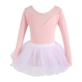 thumbnail image 1 of Girls Flower Girl Dress Floral Dance Dresses Outfits Short Sleeve Set for Ballet Jazz Tap Toddler Kids Spring Summer Practice Kids Dresses for Girls 3-4 Years, 1 of 2