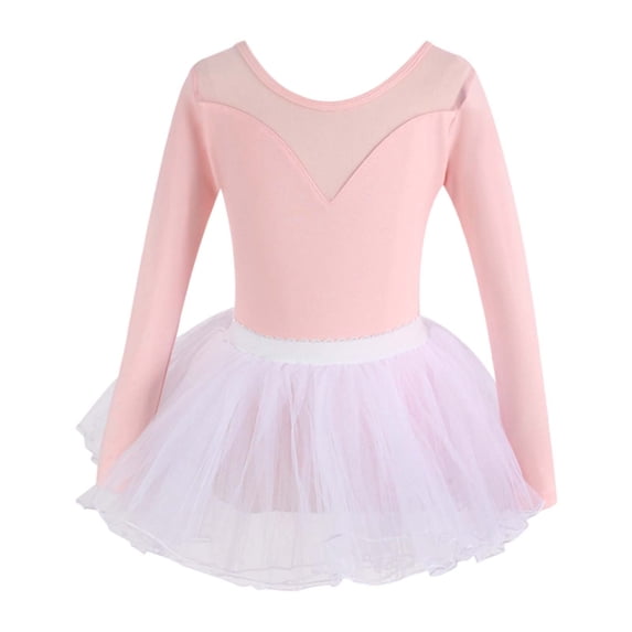 Girls Flower Girl Dress Floral Dance Dresses Outfits Short Sleeve Set for Ballet Jazz Tap Toddler Kids Spring Summer Practice Kids Dresses for Girls 3-4 Years